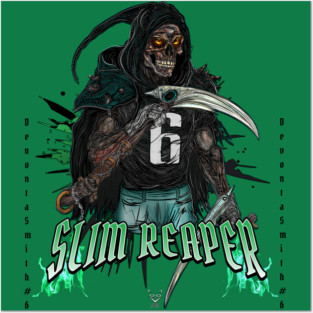 Slim Reaper - Dark Warrior Edition (Philadelphia Eagles) Posters and Art