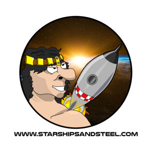 Starships & Steel with address T-Shirt