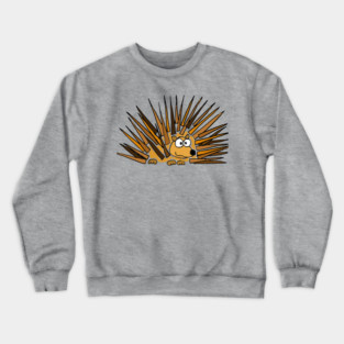 Funny Funky Porcupine Abstract Art Crewneck Sweatshirt
