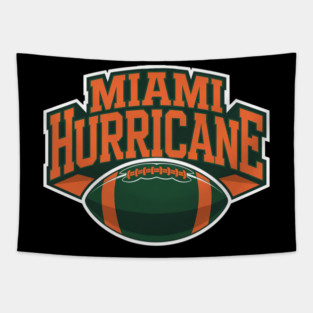 MIAMI HURRICANE - MIAMI FOOTBALL Tapestry