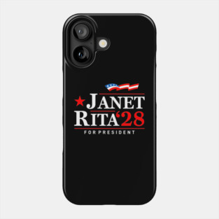 Janet and Rita Bluey Grannies 28 For President Election 2028 Phone Case