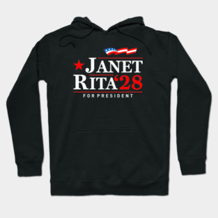 Janet and Rita Bluey Grannies 28 For President Election 2028 Hoodie