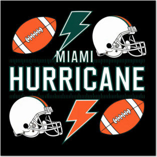 miami hurricane Posters and Art