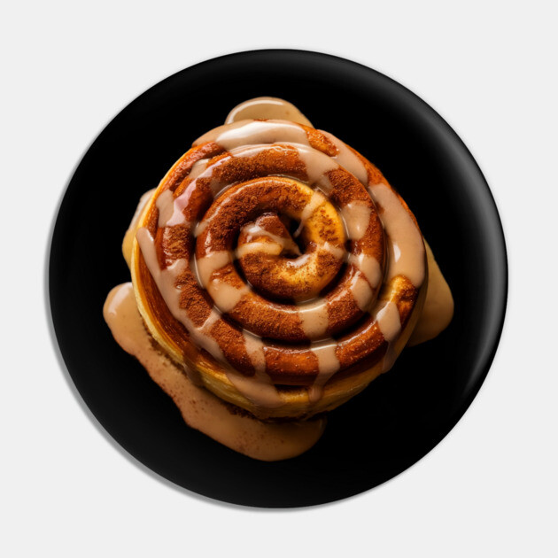 Freshly Baked Cinnamon Roll Drizzled with White Icing, Making it Look Sweet and Indulgent. Pin by animegirlnft