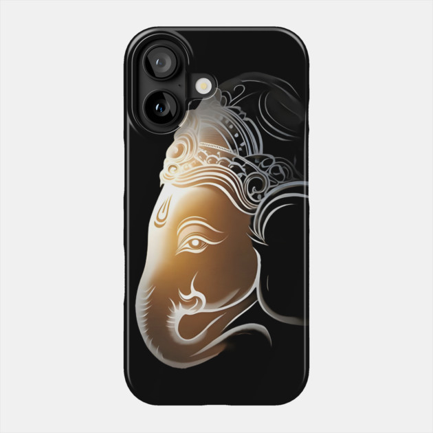 Stylized Artistic Gods, Representation Featuring an Elephant Head Phone Case by animegirlnft