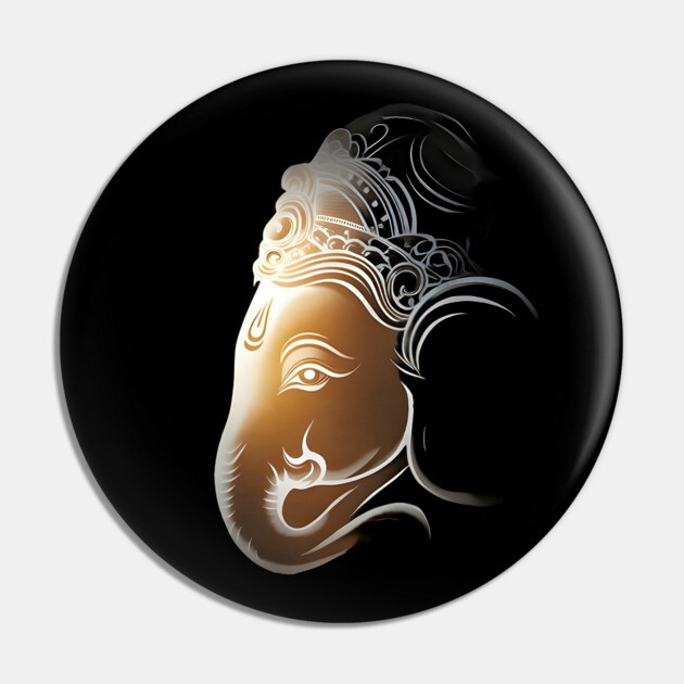 Stylized Artistic Gods, Representation Featuring an Elephant Head Pin by animegirlnft