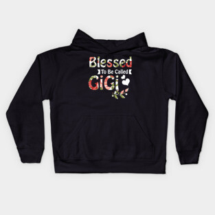 Womens Funny Blessed To Be Called GiGi Design Mothers Kids Hoodie