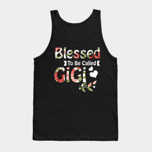 Womens Funny Blessed To Be Called GiGi Design Mothers Tank Top
