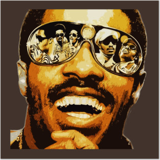 Stevie Wonder 73 Glasses Moment Posters and Art