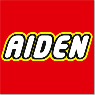 AIDEN - Personalized LEGO Name Posters and Art