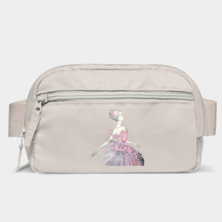 Girl Dress Appears to Be Made Up of Numerous Flowers, Creating a Gradient Fffect from the bodice down to the hem Bag