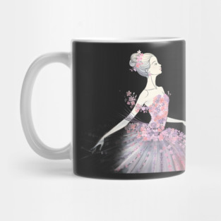 Girl Dress Appears to Be Made Up of Numerous Flowers, Creating a Gradient Fffect from the bodice down to the hem Mug