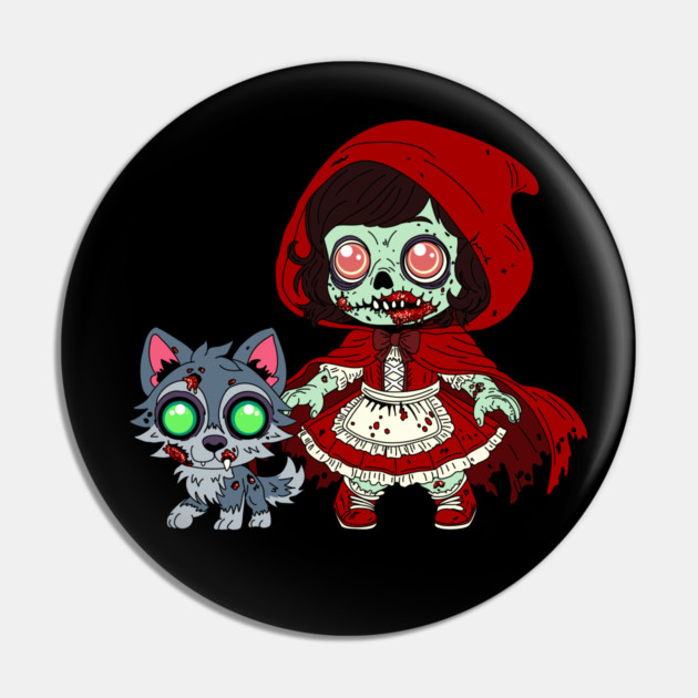 Zombie Red Riding Hood Pin by H. R. Sinclair