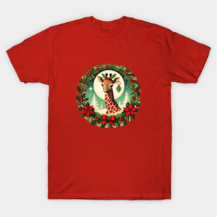 Christmas Giraffe T-Shirt