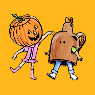 Jack-o-Lantern and Jug T-Shirt
