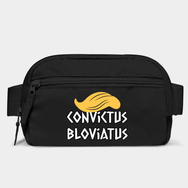 Convictus Bloviatus anti-trump design unisex t-shirt. He's a convicted felon and a blowhard, show your contempt for him by Luxinda