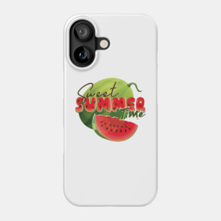 Sweet summer time with watermelon Phone Case