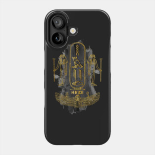 Heidi your name in old Egyptian hieroglyphics symbols Phone Case