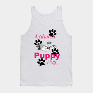 national puppy day March 23 Tank Top
