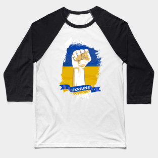 Support Ukraine, Ukrainian Flag T-Shirt. Baseball T-Shirt