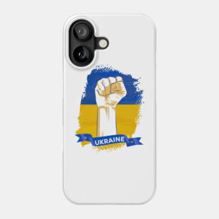 Support Ukraine, Ukrainian Flag T-Shirt. Phone Case