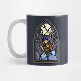 Wolf Man Stained Glass Mug