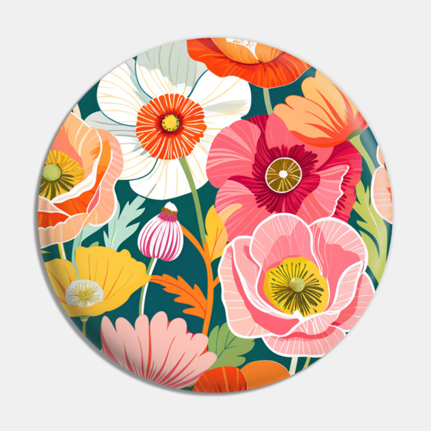 Floral Pin by DonWillisJrArt