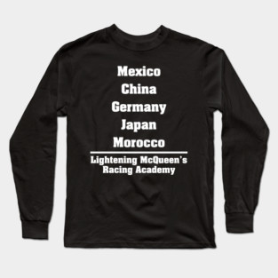 Lightening McQueen's Racing Academy Long Sleeve T-Shirt