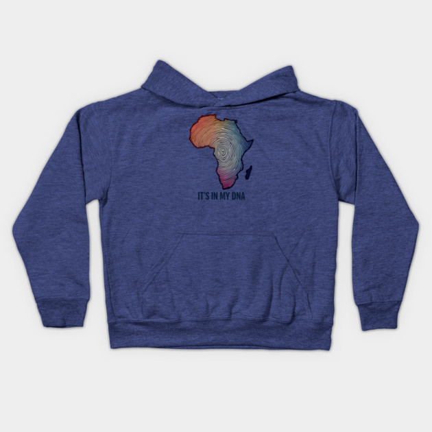 Africa - Its in my DNA Kids Hoodie by UrbanLifeApparel