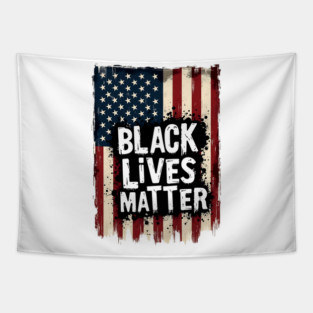 Black Lives Matter - American Flag Tapestry