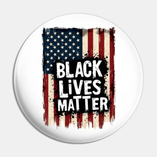 Black Lives Matter - American Flag Pin