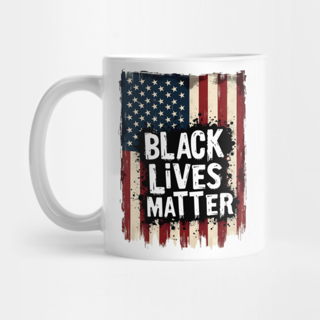 Black Lives Matter - American Flag by UrbanLifeApparel