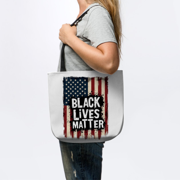 Black Lives Matter - American Flag by UrbanLifeApparel