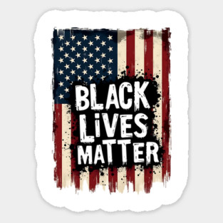 Black Lives Matter - American Flag Magnet