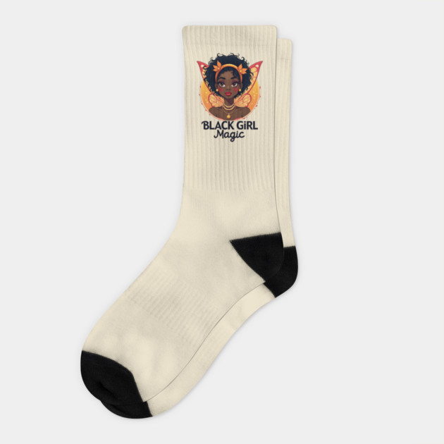 Black Girl Magic Socks by UrbanLifeApparel