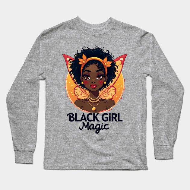 Black Girl Magic Long Sleeve T-Shirt by UrbanLifeApparel