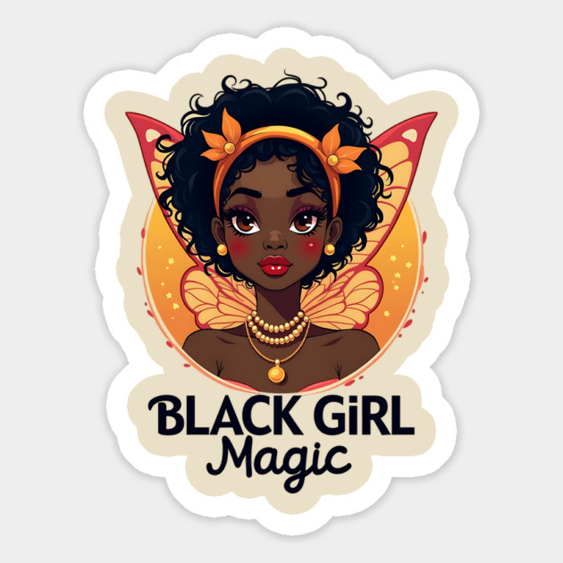 Black Girl Magic Magnet by UrbanLifeApparel