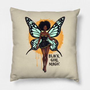 Black Girl Magic - Fairy Pillow