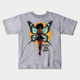 Black Girl Magic - Fairy Kids T-Shirt