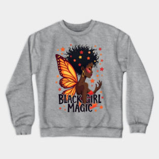 Black Girl Magic - Butterfly Crewneck Sweatshirt
