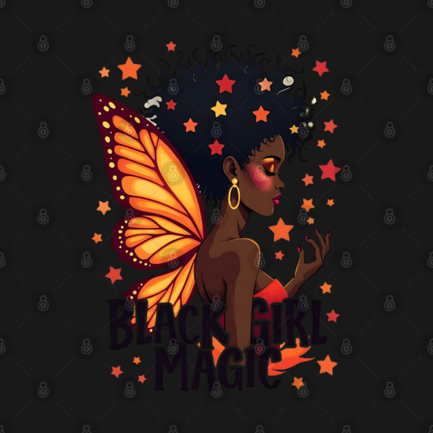 Black Girl Magic - Butterfly by UrbanLifeApparel