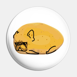 Frenchie Potato Pin