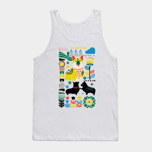 Scandinavian Corgi Tank Top