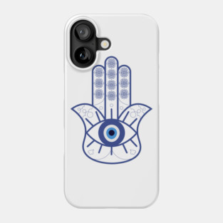Hamsa Hand with Evil Eye Phone Case