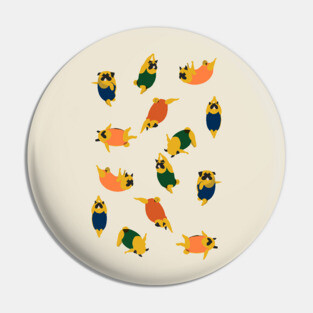 Pugs Swimmer Pin