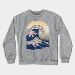 The Great Wave of Pigs Crewneck Sweatshirt