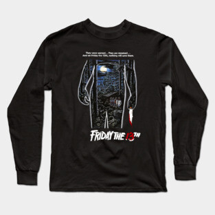 Friday the 13th Poster Long Sleeve T-Shirt