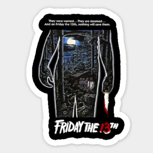 Friday the 13th Poster Sticker