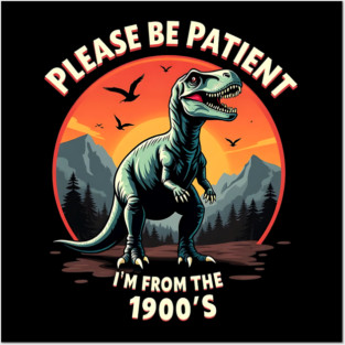 Please be patient I'm from the 1900s Posters and Art