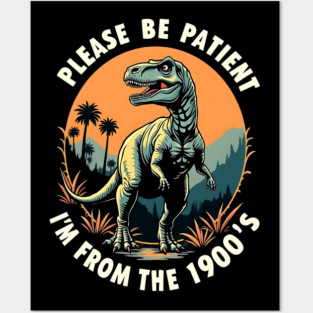 Please be patient I'm from the 1900's Posters and Art